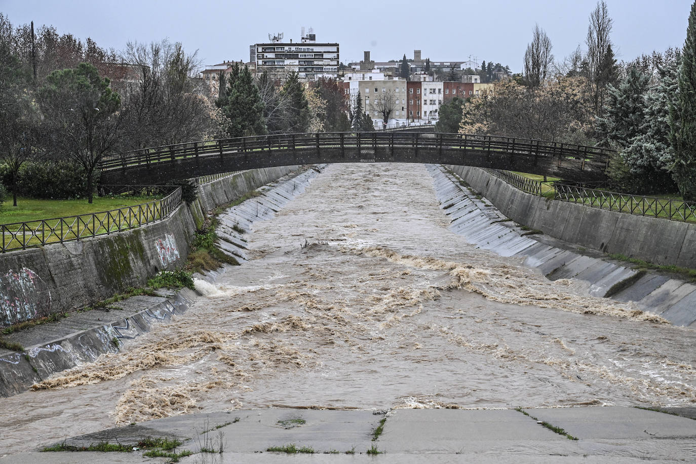 Las imágenes de la borrasca Juan a su paso por Extremadura