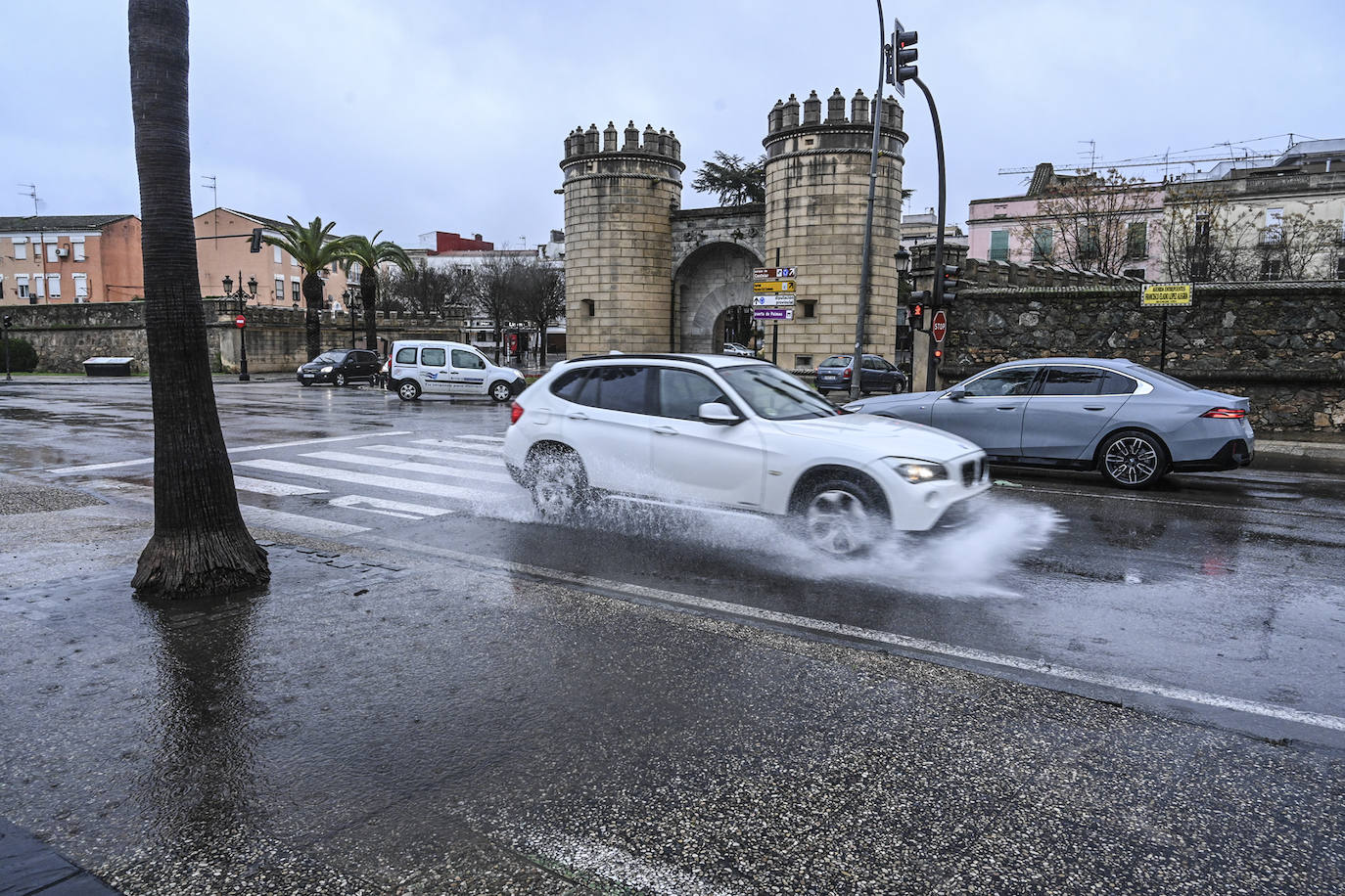 Las imágenes de la borrasca Juan a su paso por Extremadura