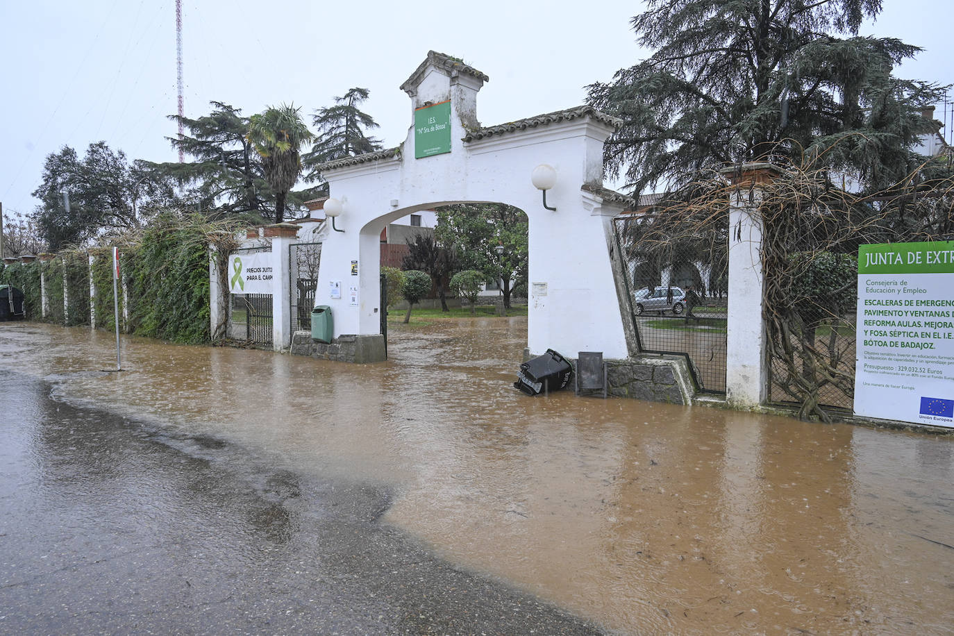 Las imágenes de la borrasca Juan a su paso por Extremadura