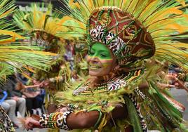 Su traje afrocaribeño en 2023.