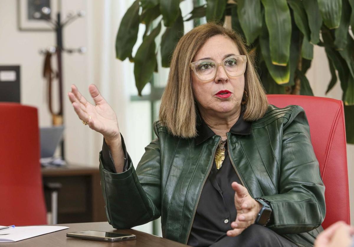 Imagen de archivo de Mercedes Morán, durante una entrevista con HOY.