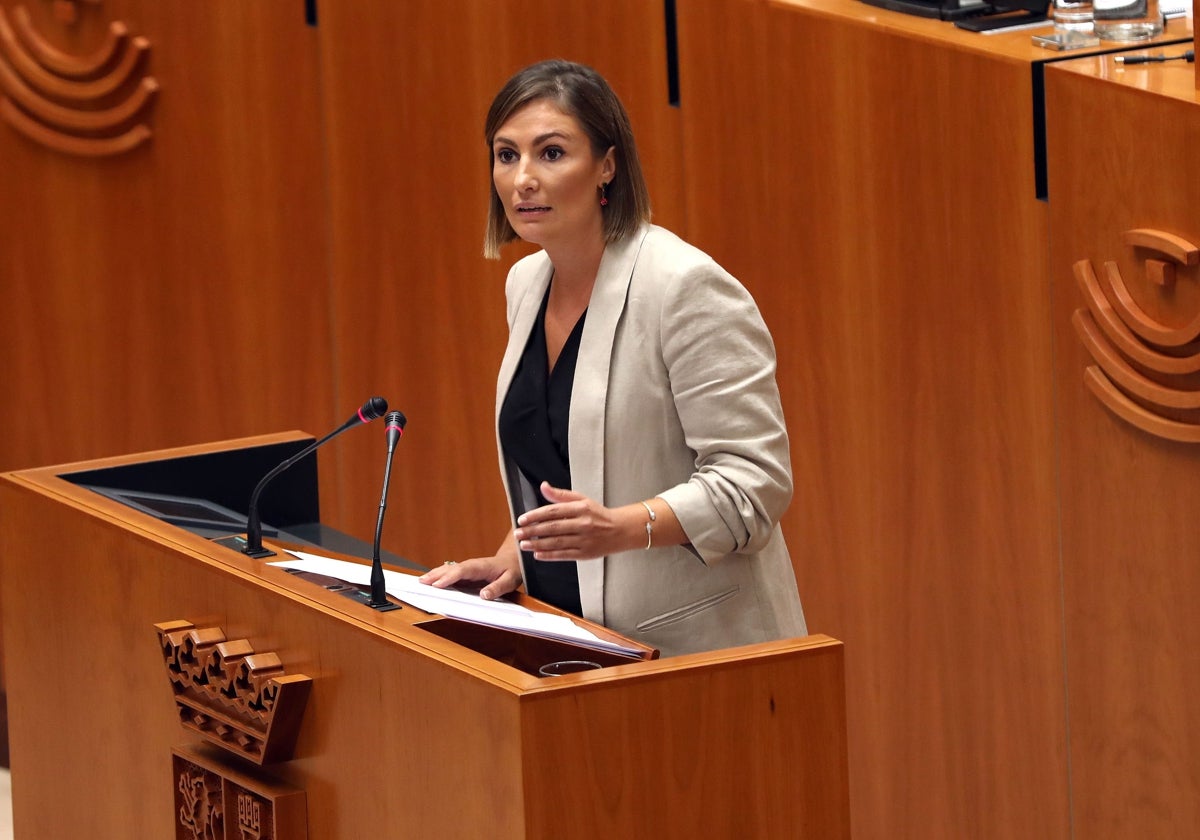 Lara Garlito, exportavoz parlamentaria y vicepresidenta primera de la Asamblea.