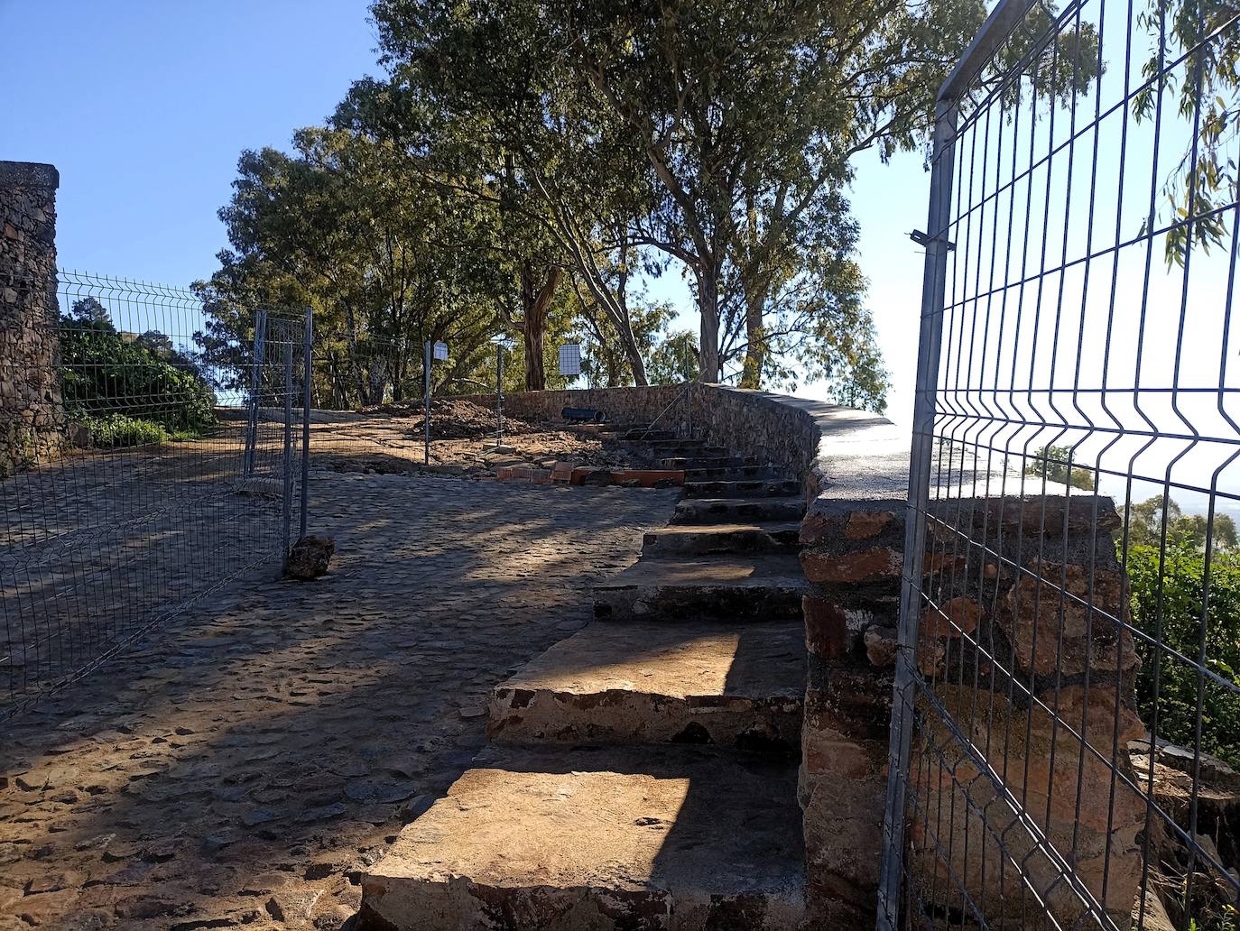 Obras en el paseo de Las Ladera