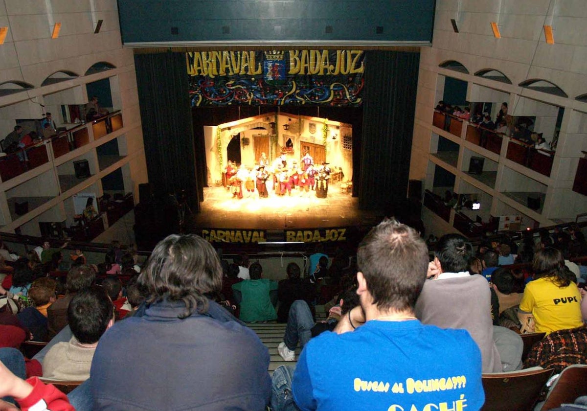 Concurso de murgas del Carnaval de Badajoz.