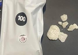 Droga enviada a Almendralejo en un paquete desde Holanda.