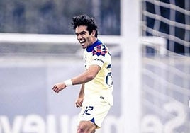 Miguel Leyva en su etapa en el América de México.