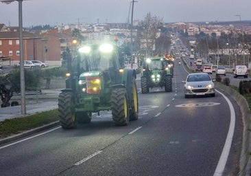 El Ayuntamiento de Mérida multa a los tractoristas de la protesta de ayer porque no tenían permiso