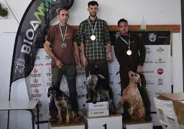 Podium final del Campeonato de Becadas de Extremadura 2024