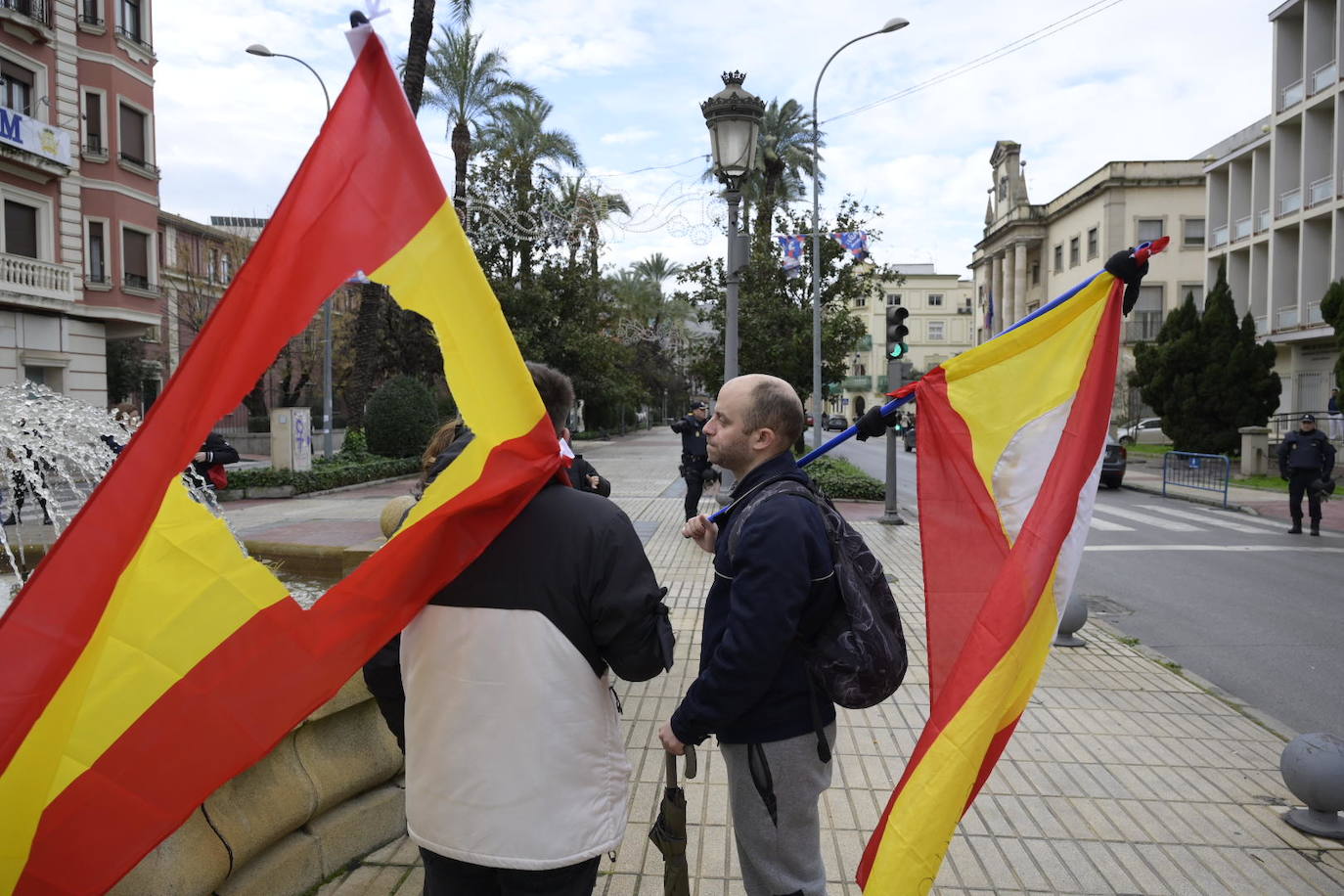 Fotos | Protesta de los agricultores este viernes en Badajoz