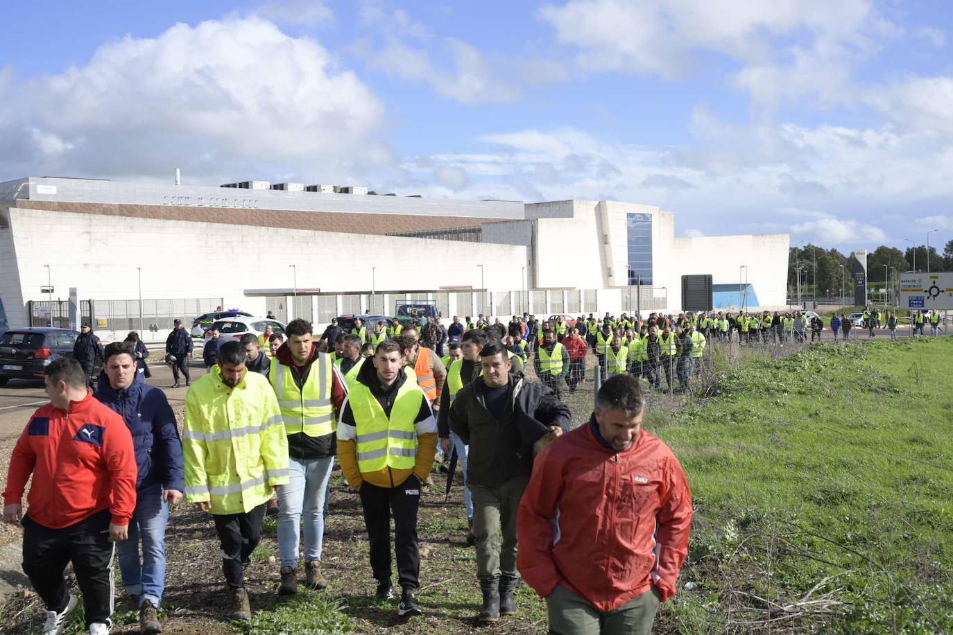 Fotos | Protesta de los agricultores este viernes en Badajoz