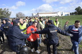 Fotos | Protesta de los agricultores este viernes en Badajoz