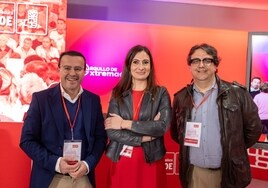Miguel Ángel Gallardo, Lara Garlito y José María Vergeles compiten por el liderazgo del PSOE.