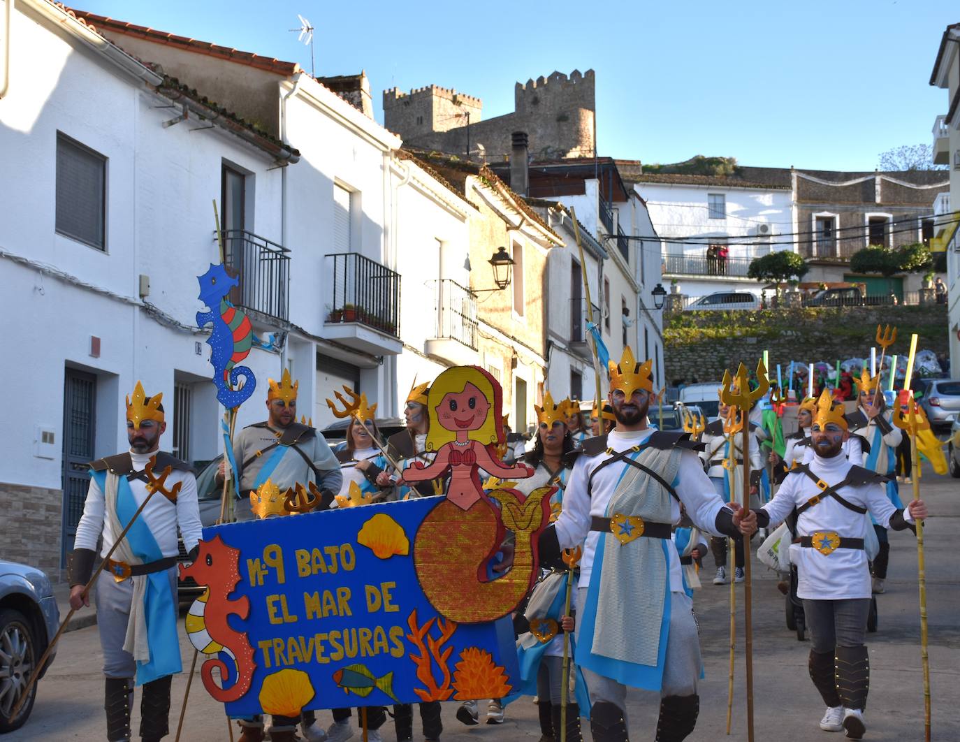 Desfile de comparsas del Carnaval del Buche. Alburquerque 2024