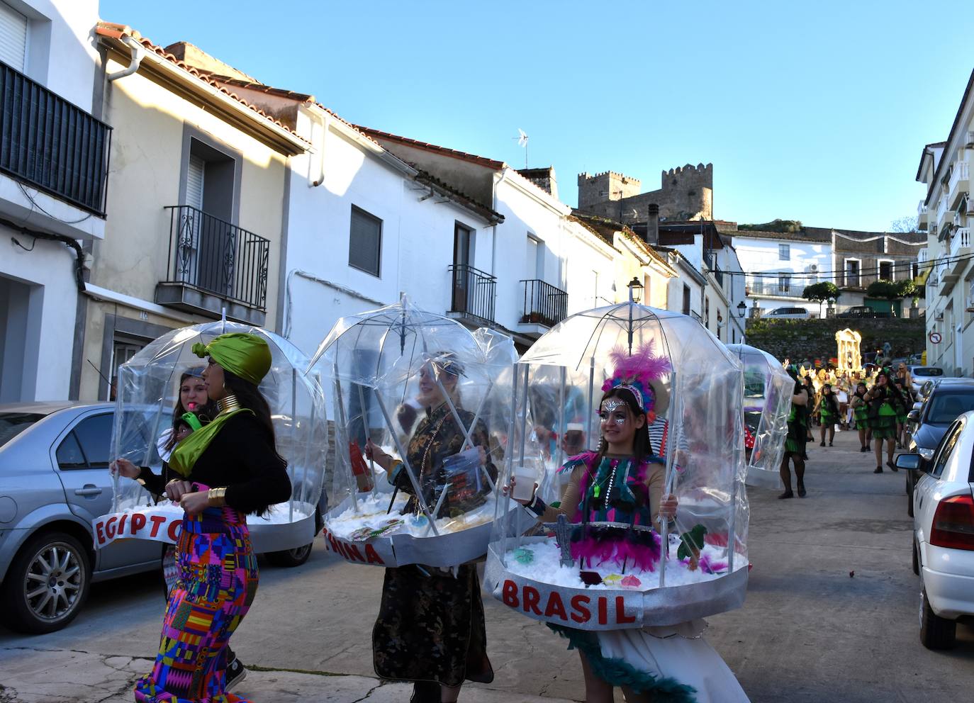 Desfile de comparsas del Carnaval del Buche. Alburquerque 2024