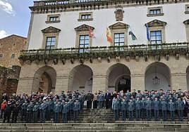 Asistentes al minuto de silencio.