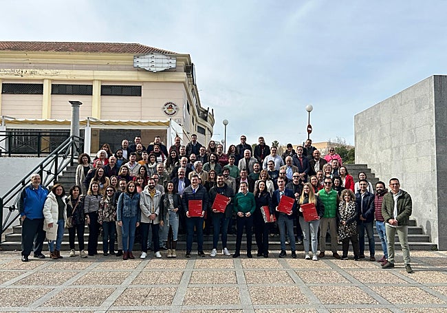 Integrantes de la candidatura de Gallardo antes de la presentación de los avales.