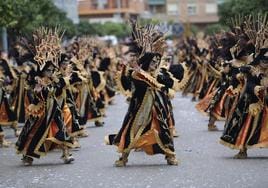 Caribe, la comparsa ganadora del desfile de comparsas del Carnaval de Badajoz.