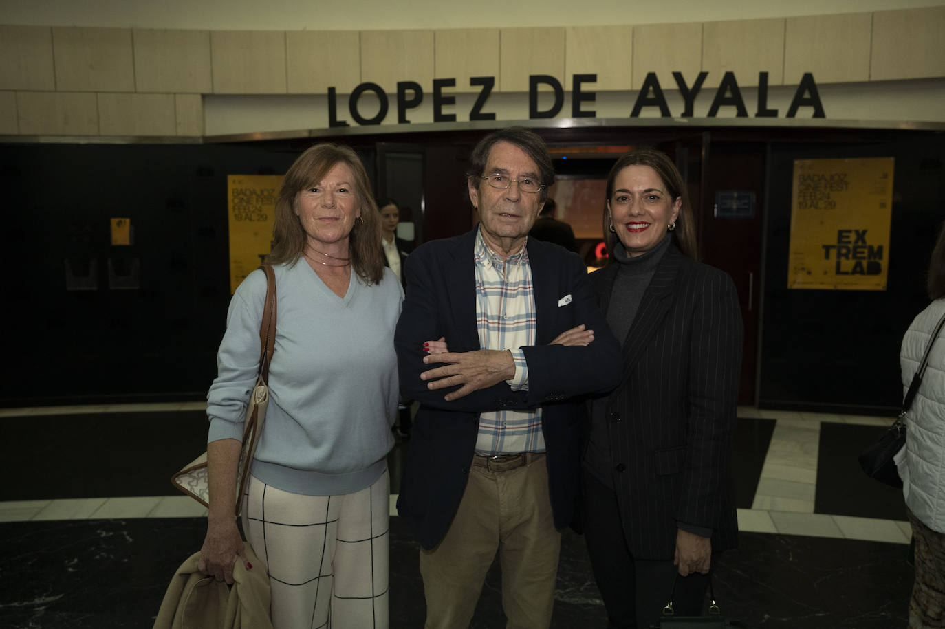 Máxima Delgado, Feliciano Correa e Isabel Babiano.