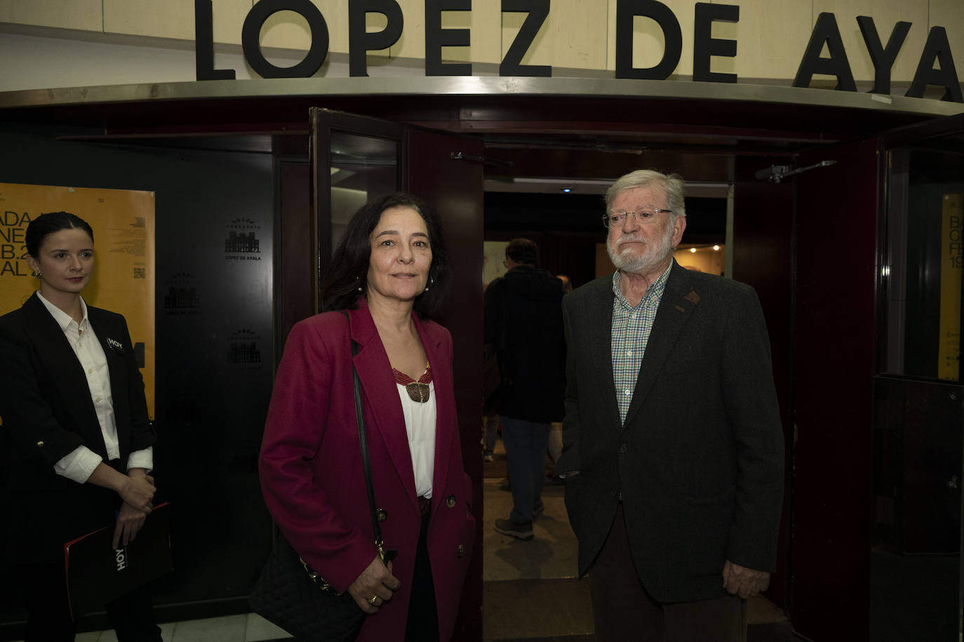 Raquel Marín y Juan Carlos Rodríguez Ibarra.