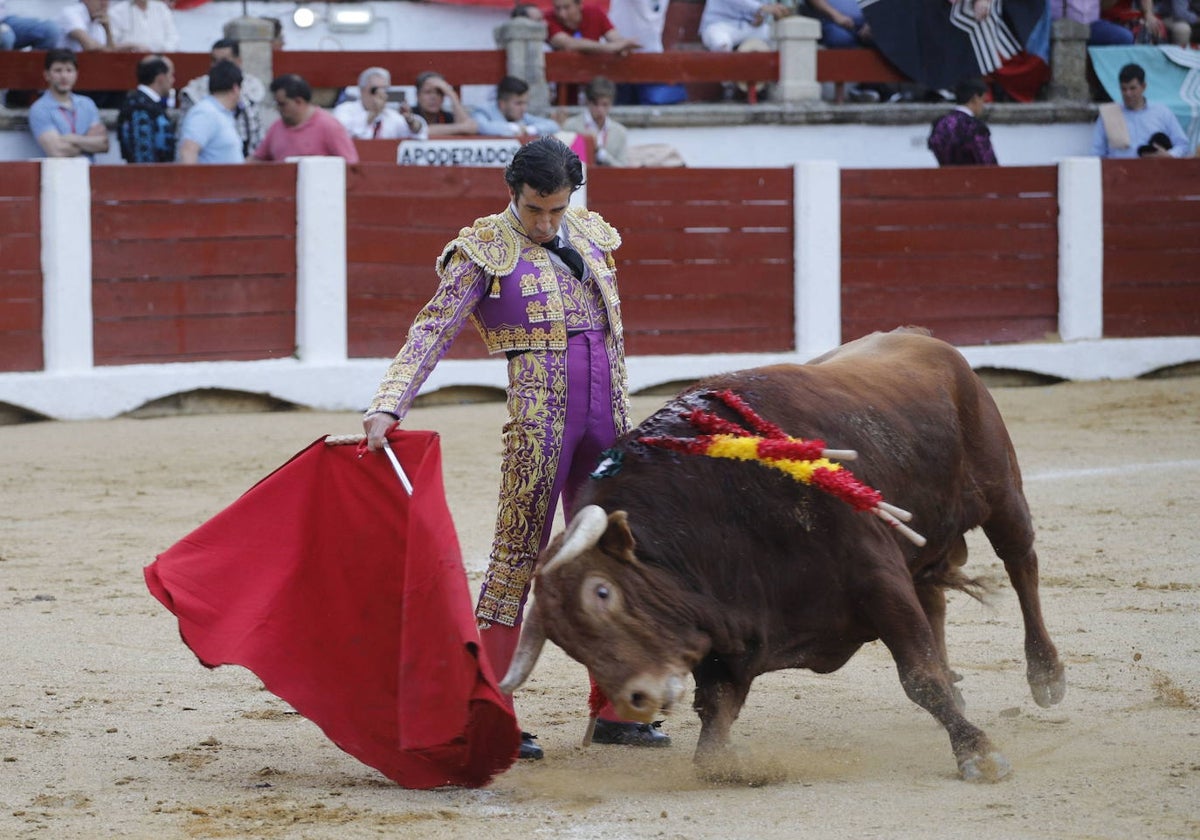 Juan Mora en la última corrida celebrada en Cáceres el 2 de junio de 2019.