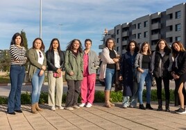 Algunas de las opositoras pendientes de elegir plaza, esta semana en Cáceres.