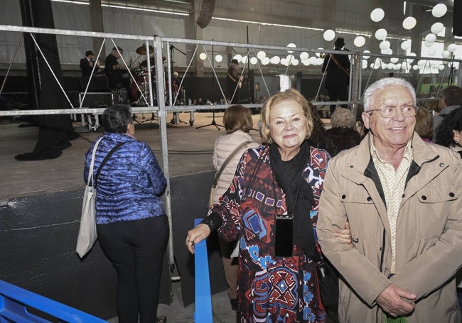 Josefina y Manuel durante el concierto.