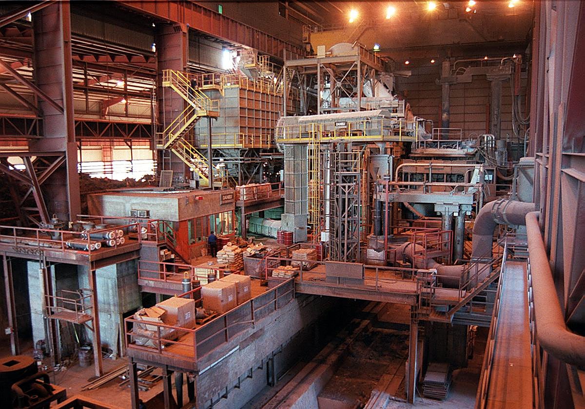Imagen de archivo del interior de Siderurgia Balboa.