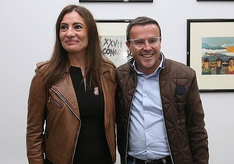 Lara Garlito y Miguel Ángel Gallardo tras conocer los resultados