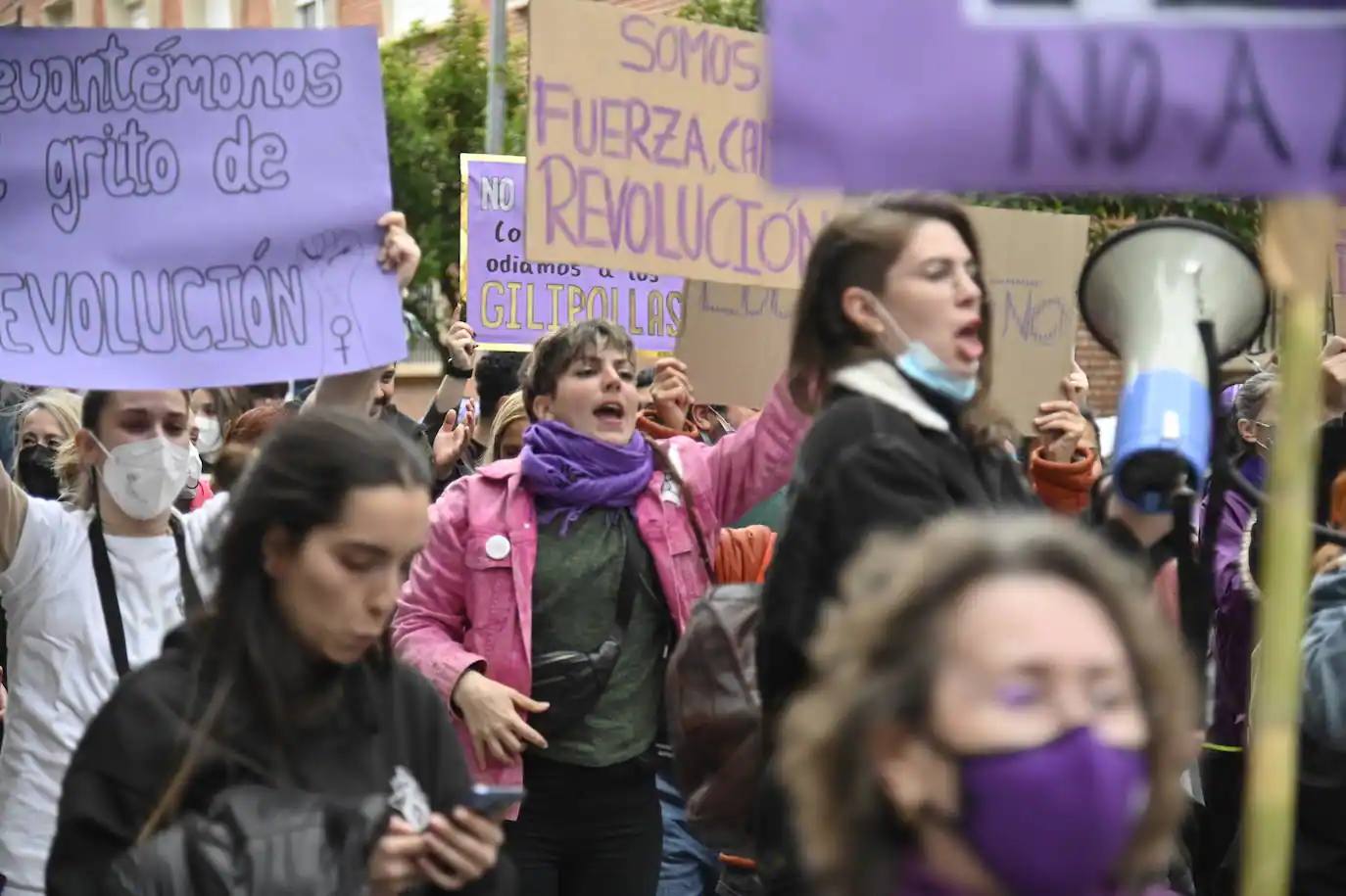 Manifestación del 8-M en Badajoz 2022.