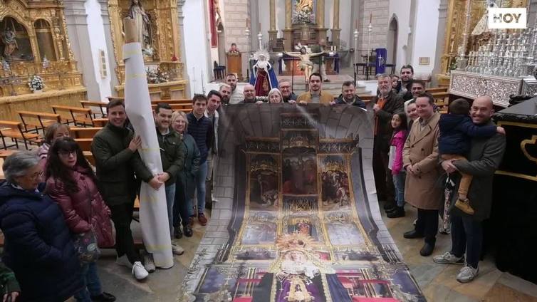 Los Mirinda reparten sus escenografía a las hermandades de la Vera Cruz y la Oración en el Huerto