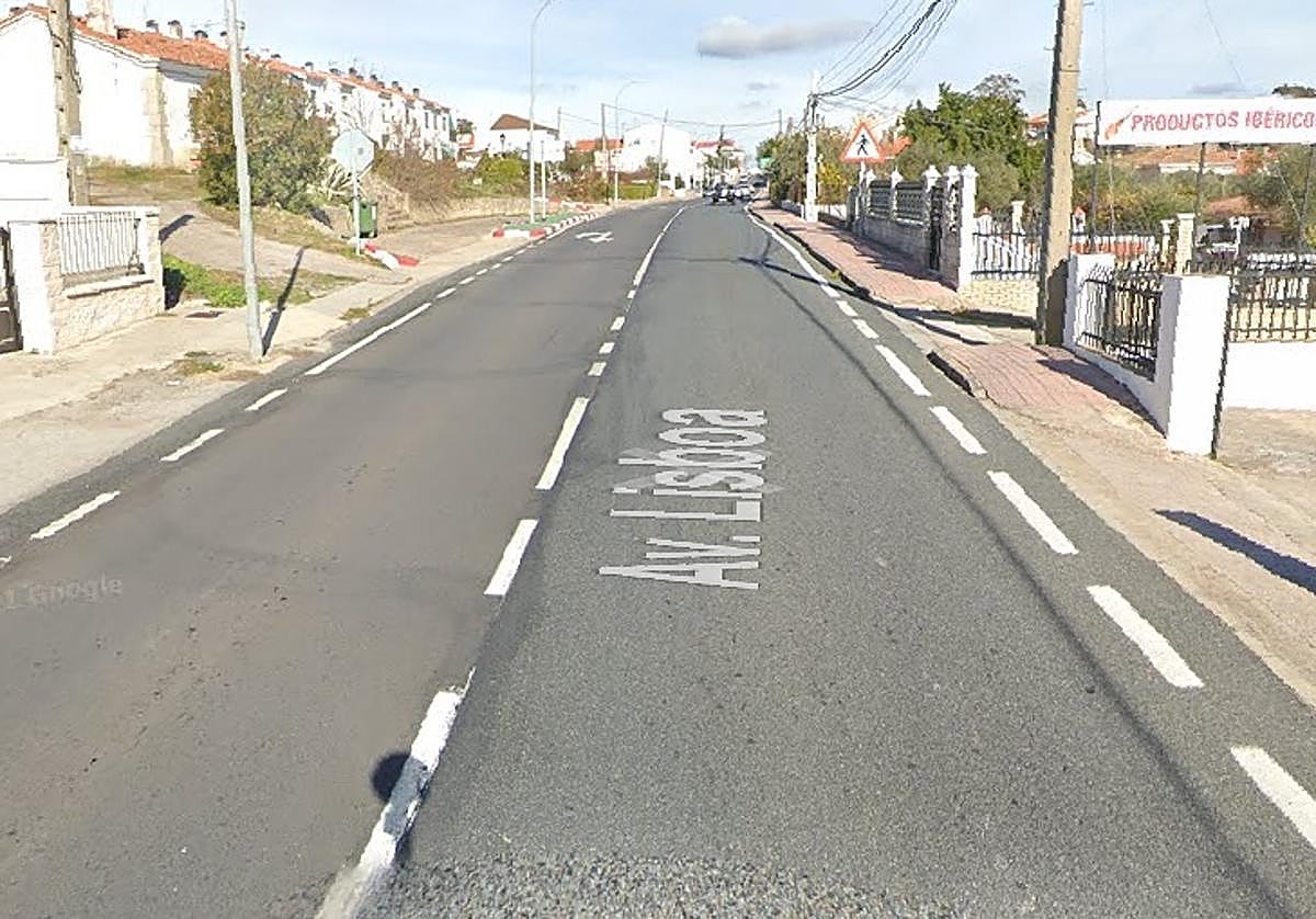 Avenida de Lisboa de Valencia de Alcántara.
