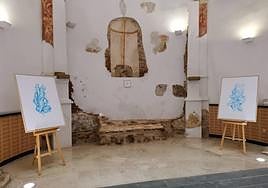 Dos de las obras expuestas.