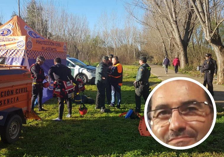 Dispositivo de búsqueda en la zona de La Chopera. En primer plano, foto de Fernando Zamora Gutiérrez.