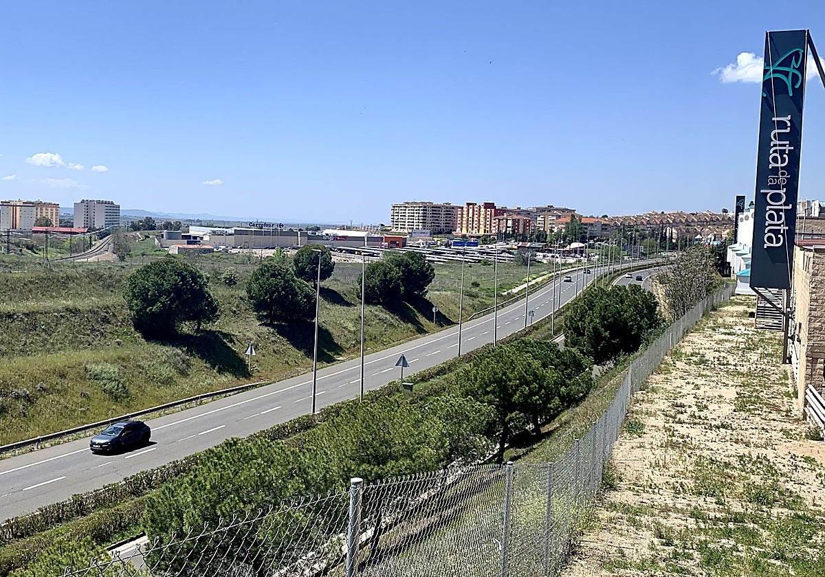 El tramo de la N-630 (avenida del Ferrocarril) cuya titularidad va a solicitar el Ayuntamiento.