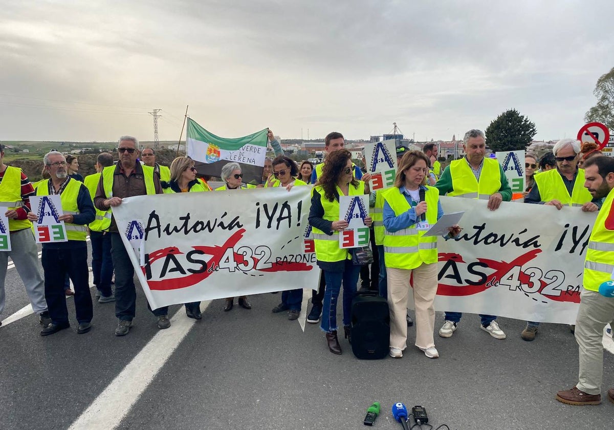 Protesta esta tarde, en Berlanga, para pedir que la N-432 se convierta en autovía.