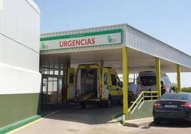 Entrada a la Urgencias del Hospital Don Benito-Villanueva.