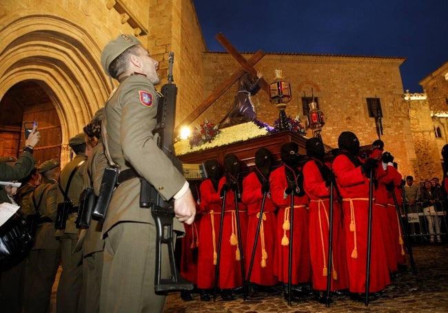 La procesión de las Batallas en Santa María el pasado Lunes Santo.