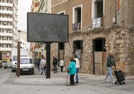 Panel informativo que se ha instalado en la esquina de Valverde Lillo.