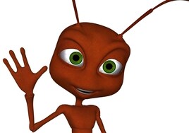 La hormiga contrariada