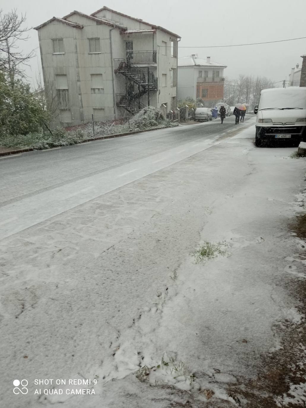 Así esta La Garganta tras la nevada