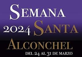 Cartel de la Semana Santa 2024 en Alconchel.