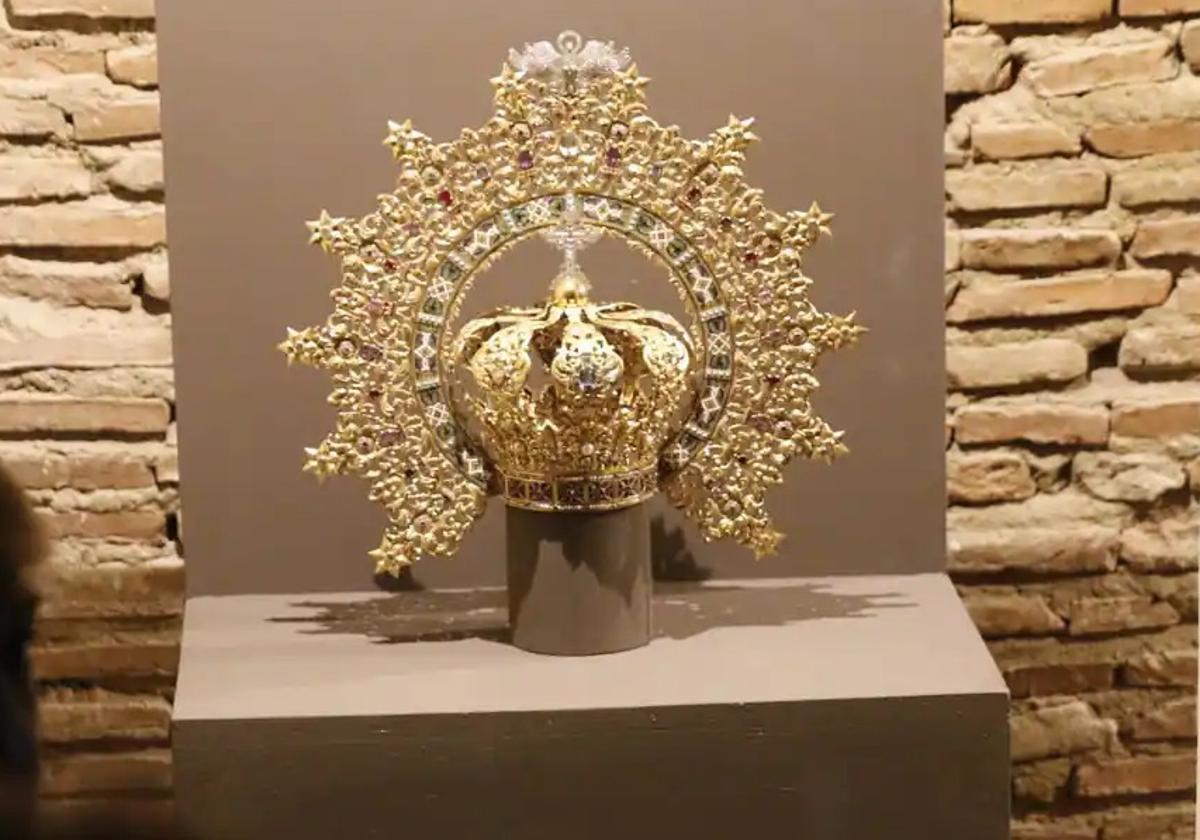 Imagen de la corona de la Virgen del Puerto, expuesta hasta ahora en el Museo Catedralicio