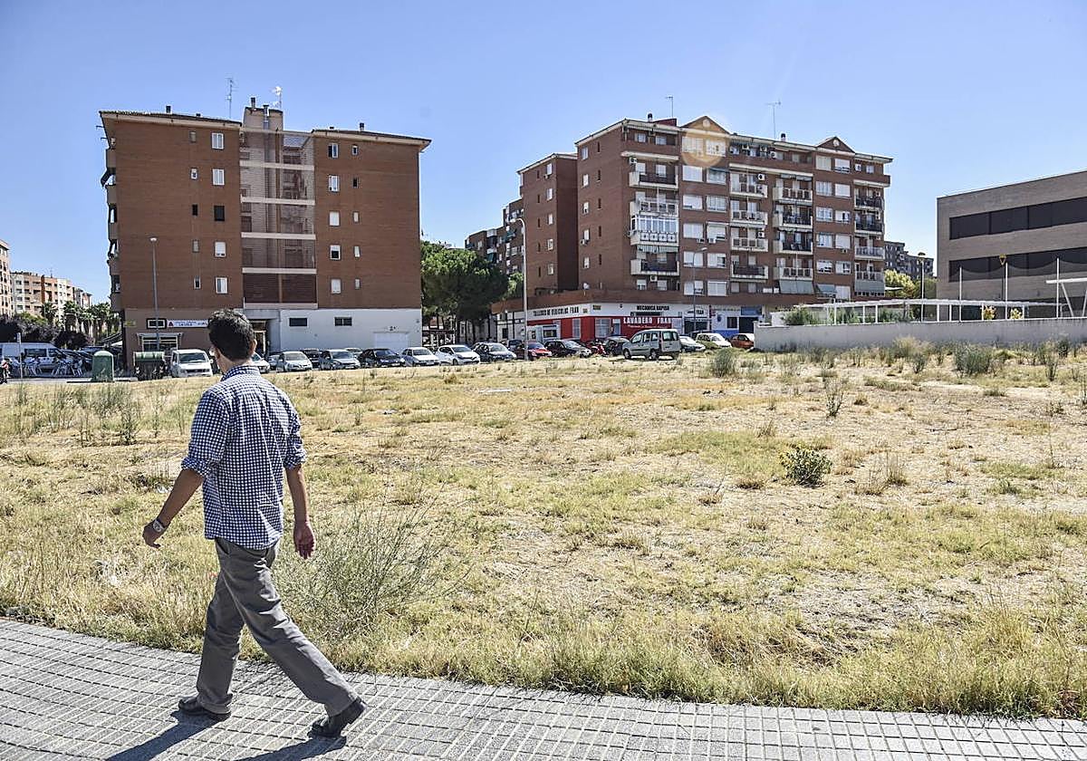 Descampado en el que Apnaba tiene previsto construir su nuevo centro.