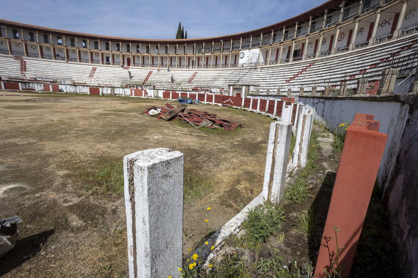 Estado de la plaza de toros de Cáceres