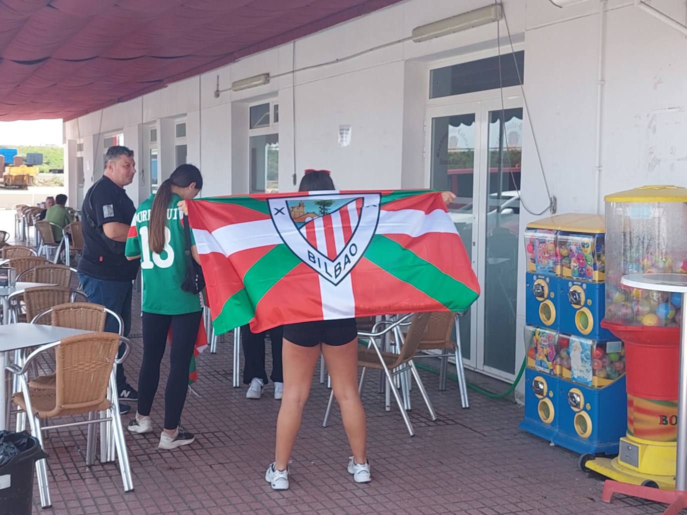 Parada para coger fuerzas en Almendralejo. 