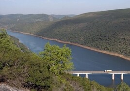 Río Tajo a su paso por el espacio natural más protegido de Extremadura.