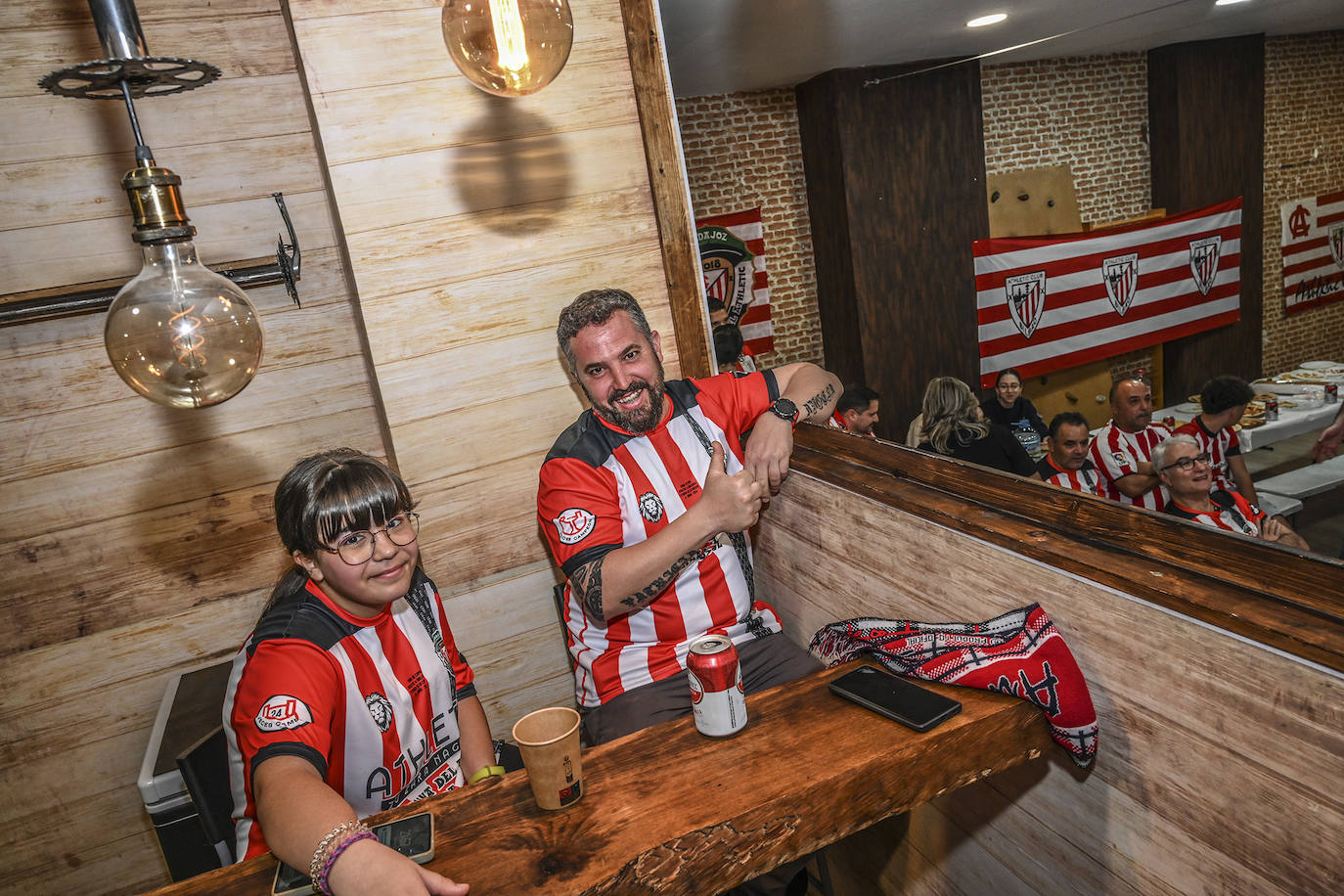 Así han vivido en Badajoz los hinchas del Athletic la final de la Copa del Rey