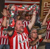 Así han vivido en Badajoz los hinchas del Athletic la final de la Copa del Rey