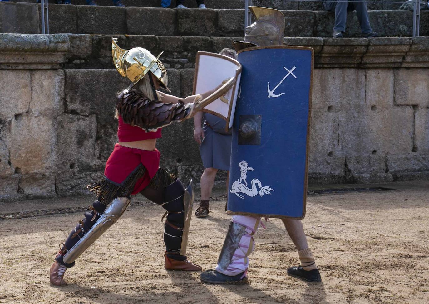 Entrenamiento de Gladiadores previo a la próxima edición de Emerita Lvdica