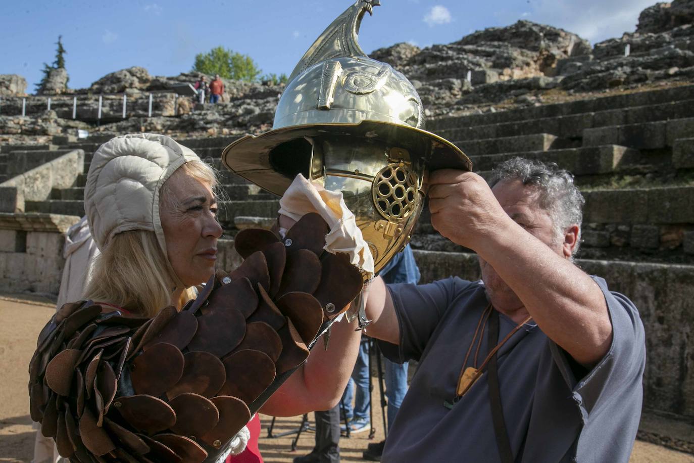 Entrenamiento de Gladiadores previo a la próxima edición de Emerita Lvdica